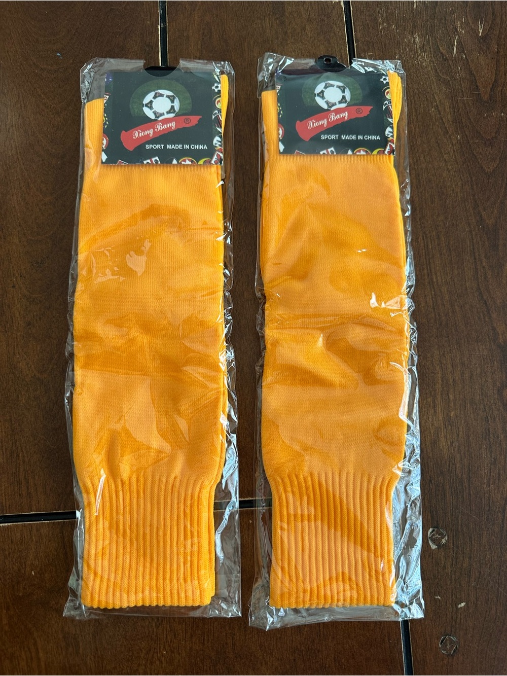 Athletic Knee High Socks - Orange